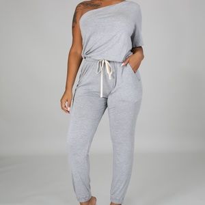 Asymmetrical One Shoulder Jumpsuit
